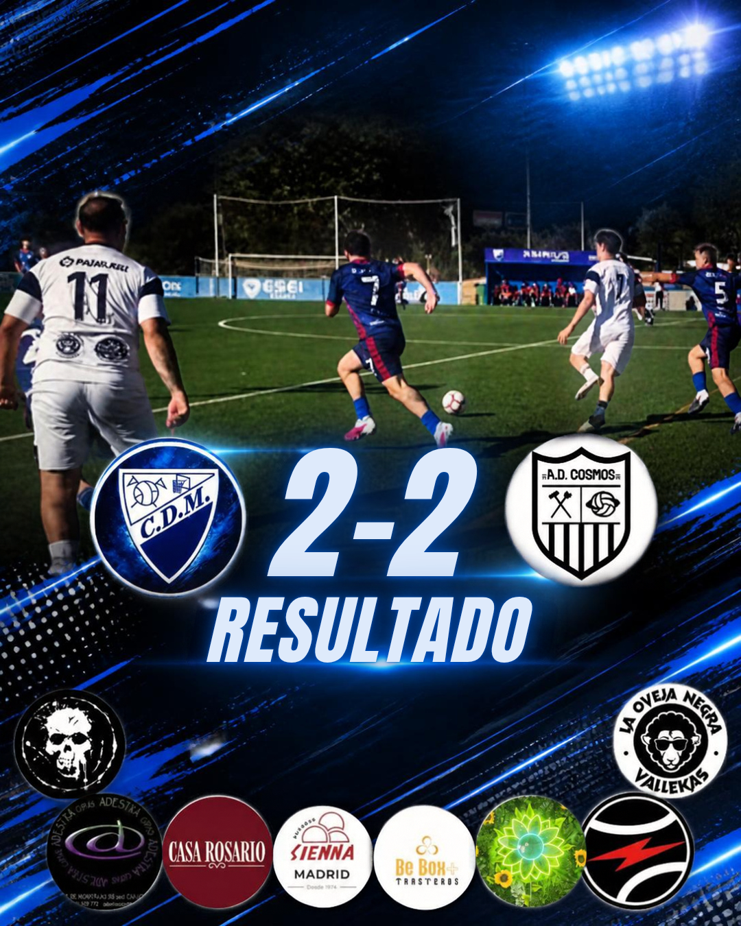 ULTIMO PARTIDO DE PRETEMPORADA ANTE EL C. D. MOSTOLES, FINALIZO CON EMPATE